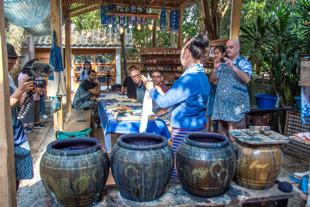 Мастер-класс по окрашиванию индиго